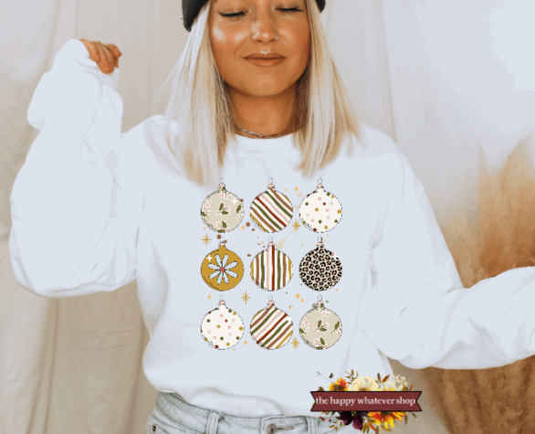 Ornament christmas sweatshirt