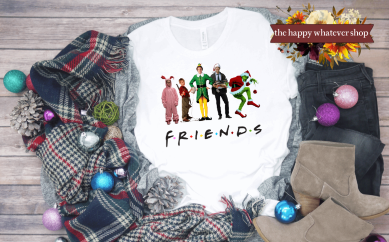 Friends Christmas Bella Tee Shirt