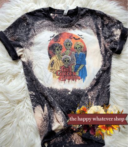 Golden Ghouls Bleached Tee Shirt