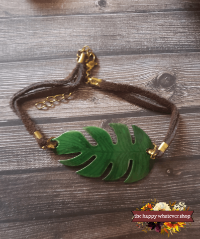 Monstera Leaf bracelet